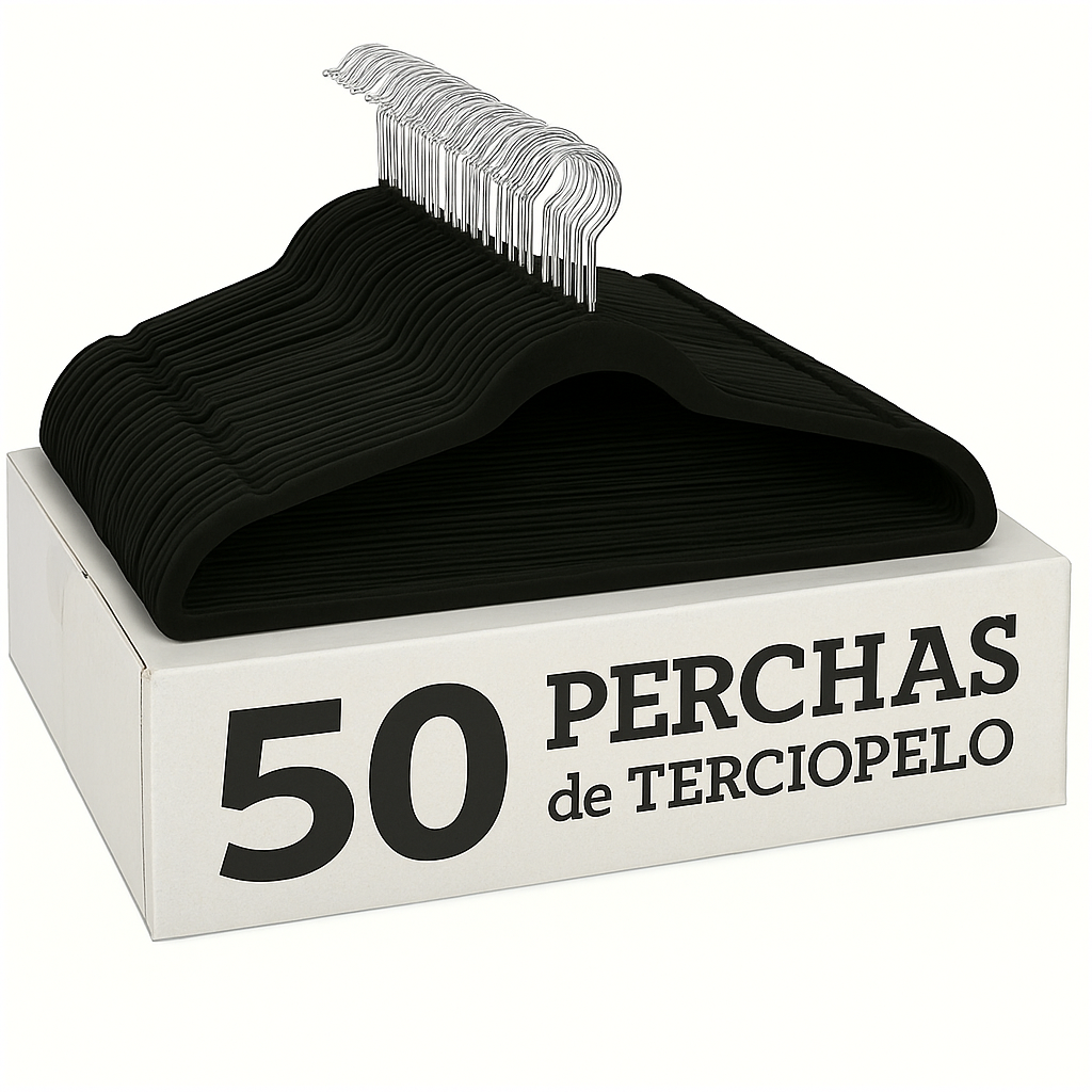 VelvetGrip™ – Set de 50 Ganchos Antideslizantes