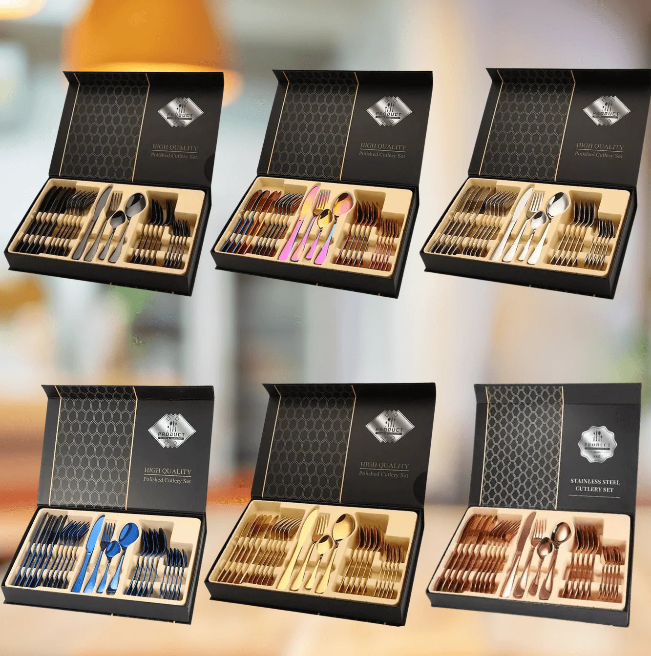 Eleganz™ – Cubiertos Premium 24P