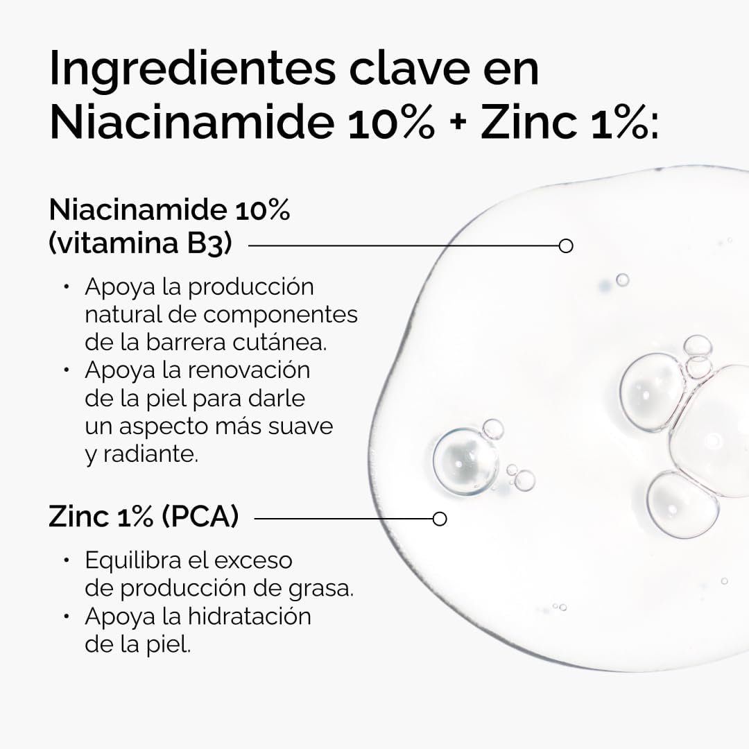 Sérum de Niacinamida 10% + Zinc 1%