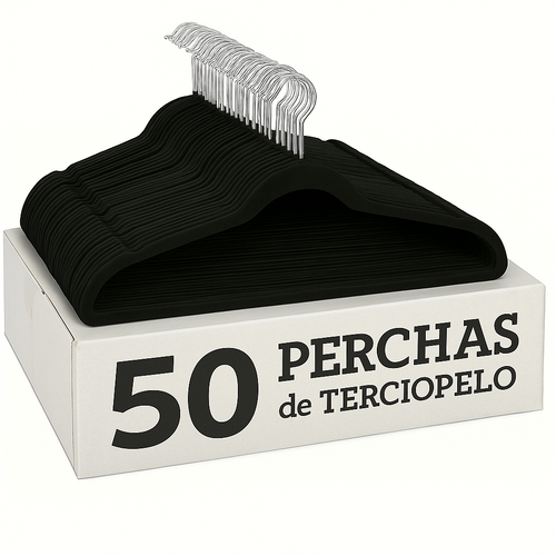VelvetGrip™ – Set de 50 Ganchos Antideslizantes