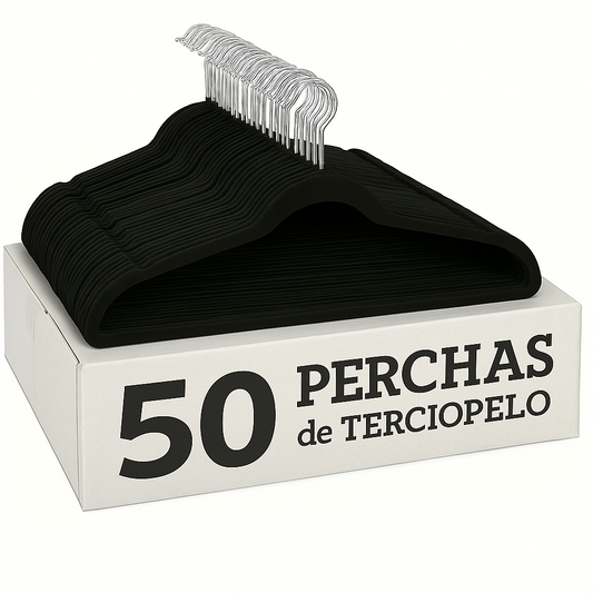 VelvetGrip™ – Set de 50 Ganchos Antideslizantes