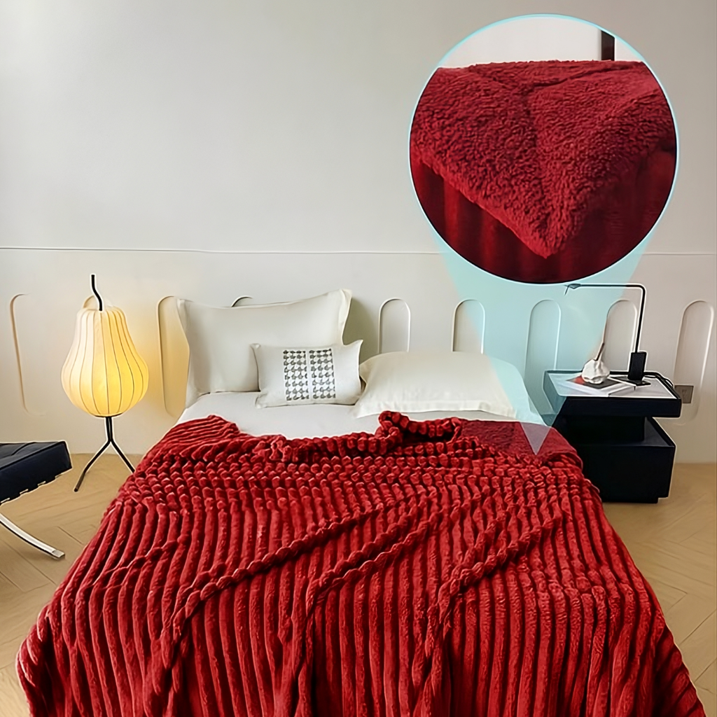 Cobija Terciopelo Azurra 2 1/2 Plz + 2 Forros y Sobrecama GRATIS