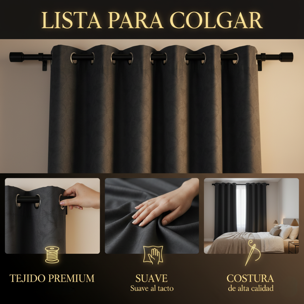 CORTINAS TIPO BLACKOUT ANTI LUZ - OXY™