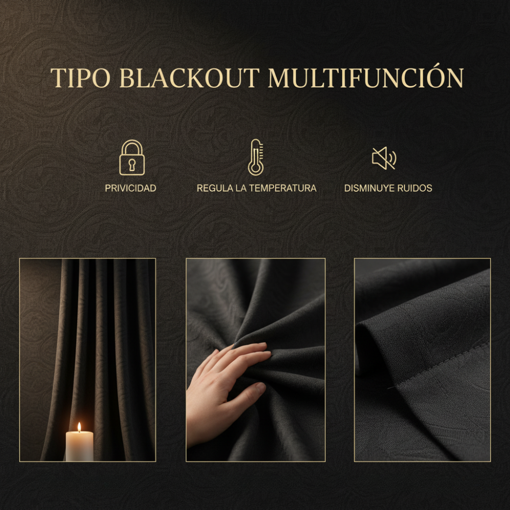 CORTINAS TIPO BLACKOUT ANTI LUZ - OXY™
