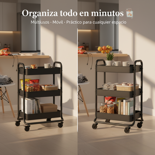 Carrito Multiusos de 4 Niveles - RollRack™