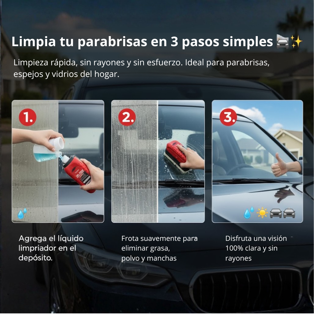 Antiempañante para Parabrisas PRO - Oil Filme™