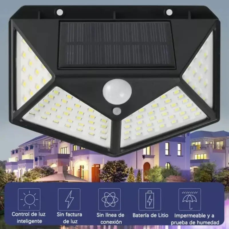 SolarSentra™ - Lampara solar para exteriores