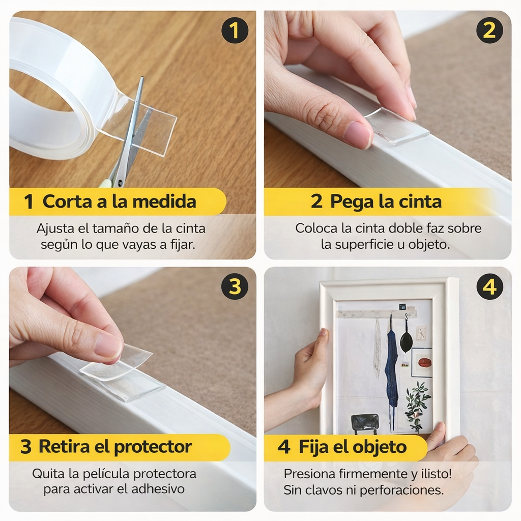 Pack de 2 Nano-Cintas Doble Faz - MagikGrip