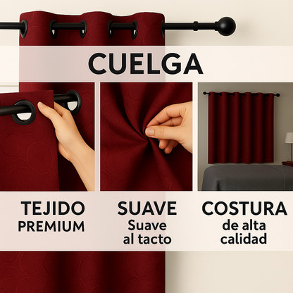 CORTINAS BLACKOUT 85% OSCURIDAD – LISA™