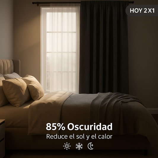 CORTINAS BLACKOUT 85% OSCURIDAD – LISA™