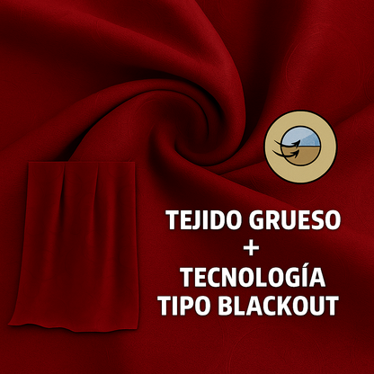 CORTINAS BLACKOUT 85% OSCURIDAD – LISA™